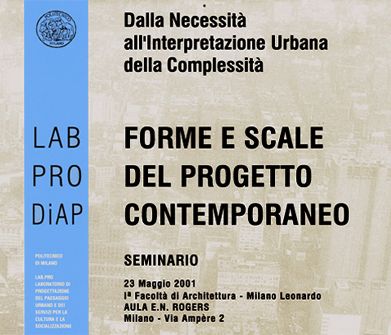 labpro research workshop. forms and scales of contemporary architecture